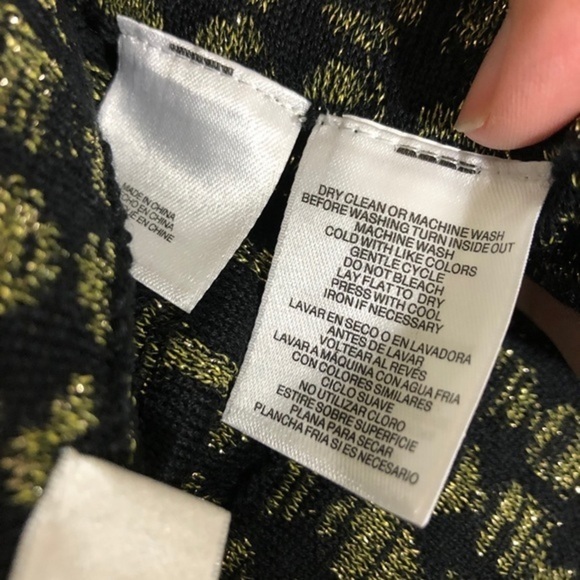 NWT Black Gold Harvest Moon Knit Skirt Kasper New - Picture 6 of 9